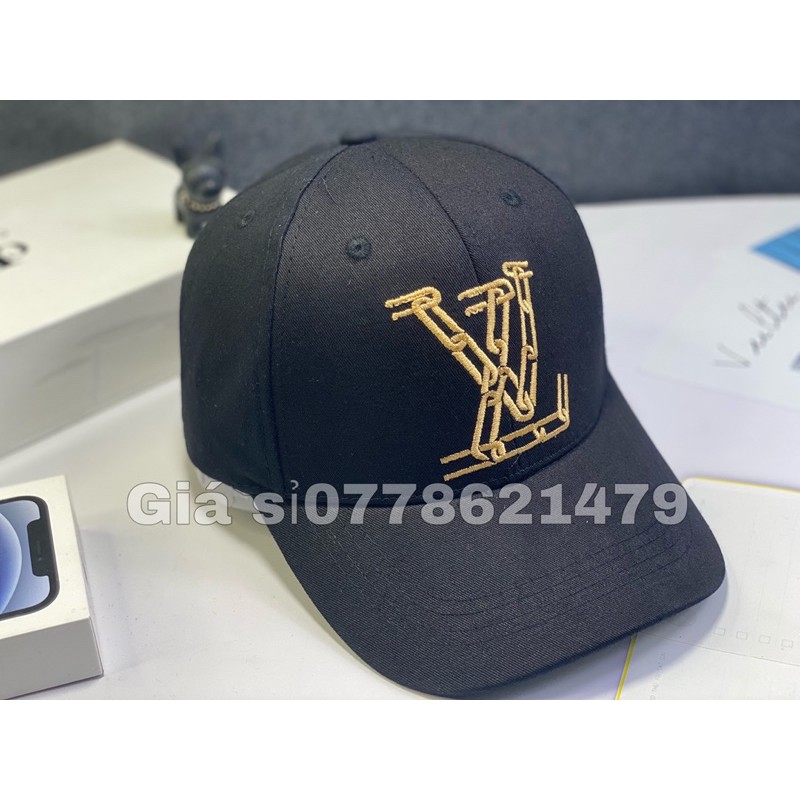 Nón kết lưỡi trai Kaki thêu chỉ đồng neo Vl thời trang