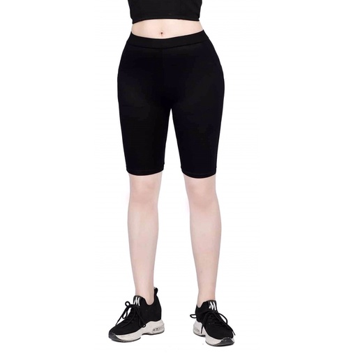 quần legging thun đen big size ngang gối có túi size đại 90-110kg