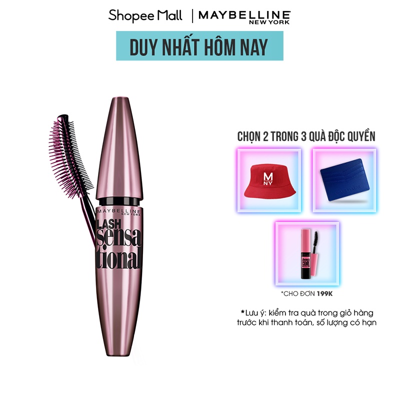 Mascara Dài &amp; Tơi Mi Maybelline New York Lash Sensational Không Lem Không Trôi 10ml