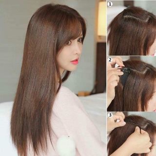 Tóc Kẹp Phím Phồng Hai Bên Tóc Giả 30cm (3 kẹp 30cm)