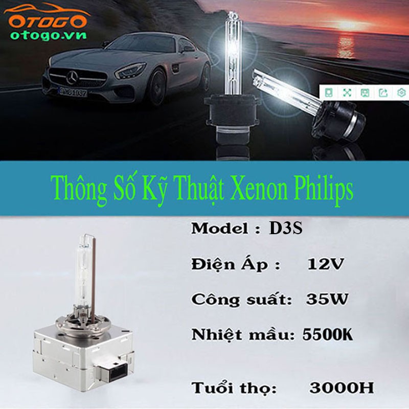 Bóng Xenon Philips Chân D3S Chính Hãng , Bảo Hành 3 Năm