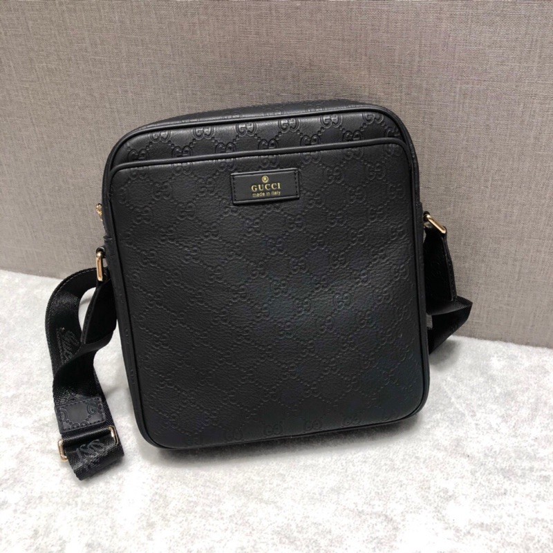 túi đeo chéo nam dây đeo bằng vải tuỳ chỉnh da bò nhập khẩu cao cấp gucci Gc GG