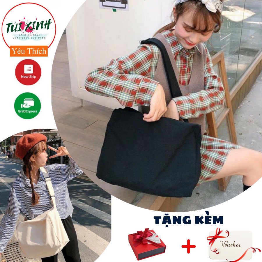 💕Túi vải đeo chéo dáng balo nam nữ bigsize đi chơi, đi học - túi đeo chéo to💕 | BigBuy360 - bigbuy360.vn