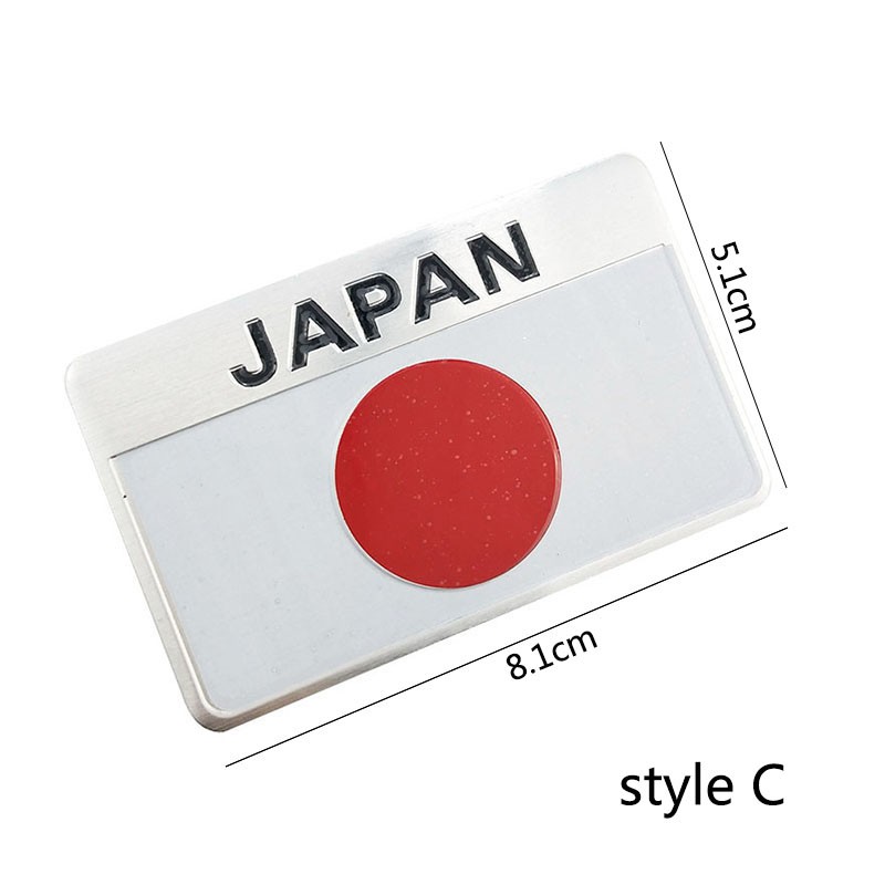 Decal dán trang trí xe hơi hình lá cờ Nhật Bản 3D | BigBuy360 - bigbuy360.vn