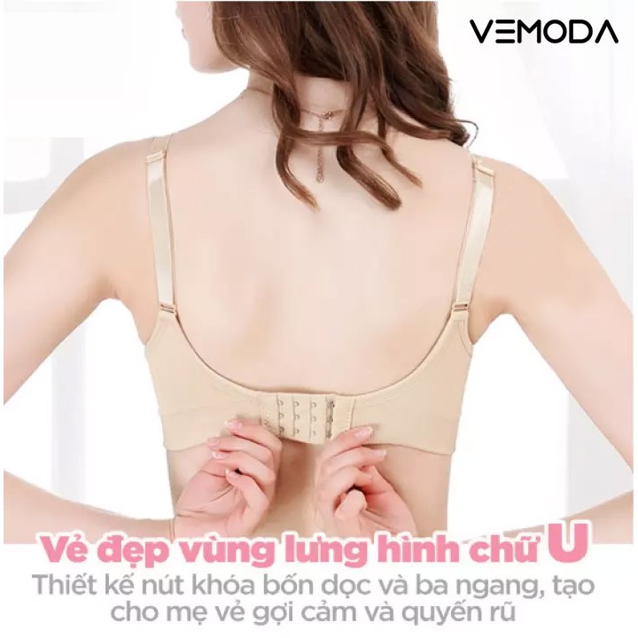 Áo lót bầu cho cho con bú, Áo ngực bà bầu Vemoda siêu mềm, thoáng khí, mát mẻ. Áo lót không gọng cho bé bú sau sinh