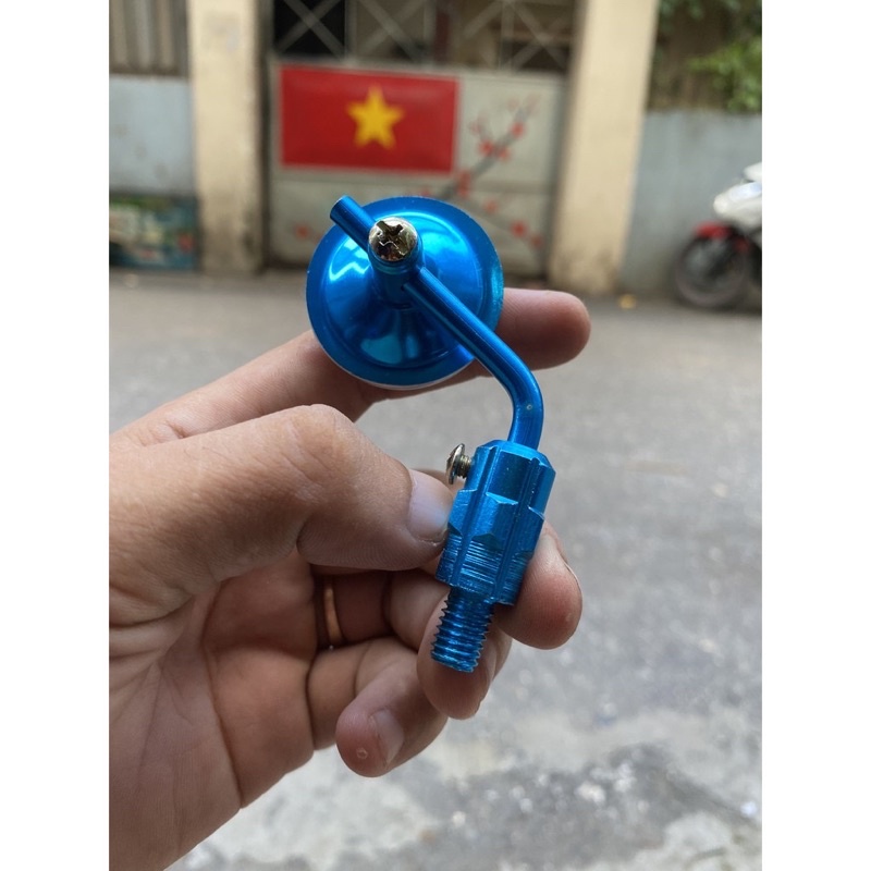 Gương Xe Máy mini Chân Nhôm Nhỏ Gọn Đường Kính 3cm Cực Đẹp