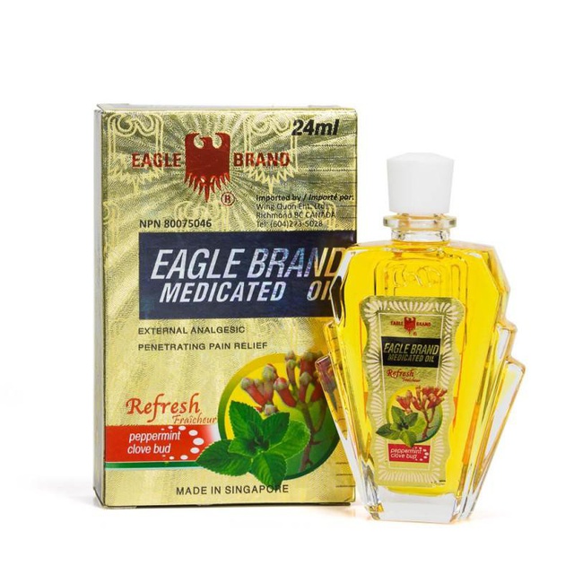 DẦU GIÓ CON Ó TRẮNG EAGLE BRAND MEDICATED OIL AROMATIC LAVENDER EUCALYPTUS