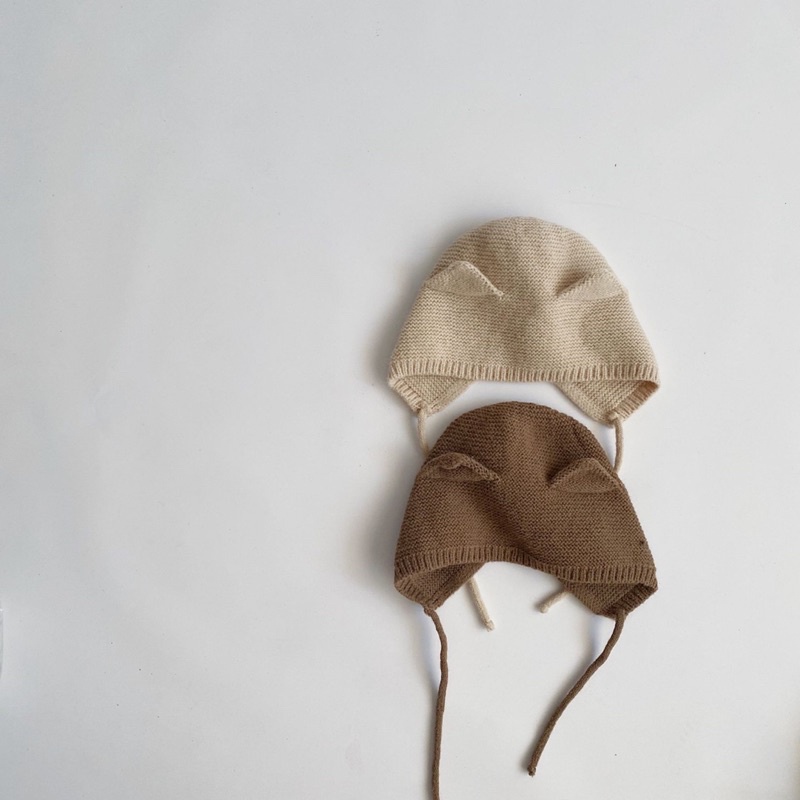 Mũ Len Jiwoo Tai Mèo Cho Bé Trai Và Bé Gái Từ 9 Tháng - 4 Tuổi