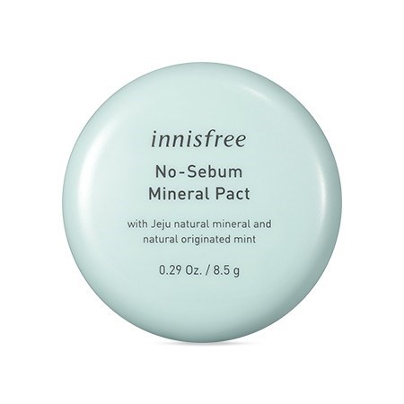 Phấn phủ nén siêu kiềm dầu trong suốt innisfree No Sebum Mineral Pact