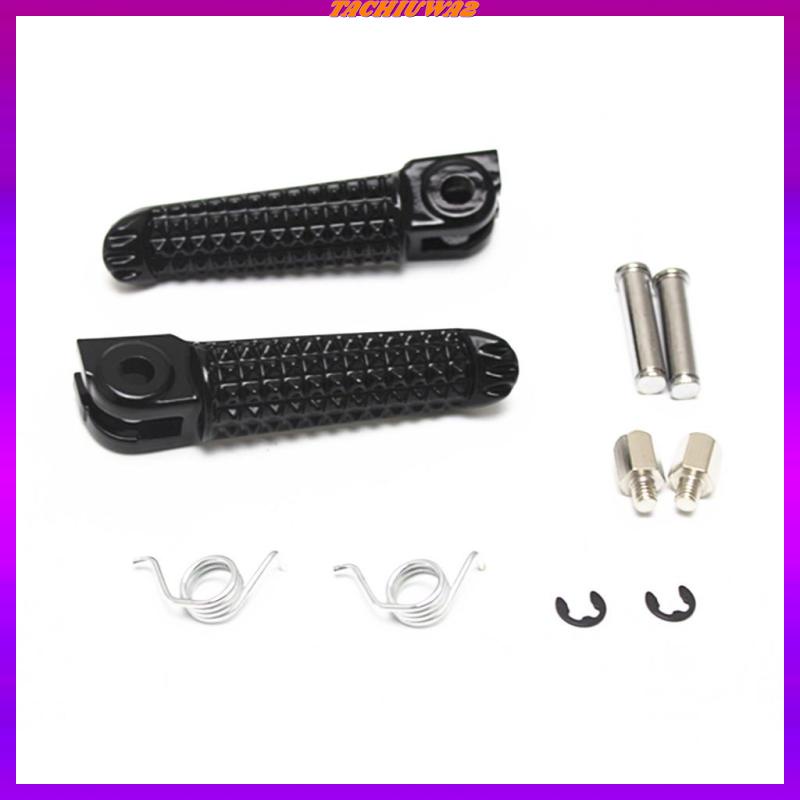 Set 2 Gác Chân Trước Và Sau Màu Đen Cho Yamaha YZF R1 R6 R6S