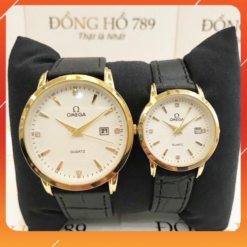 Đồng hồ Nam (nữ) Omega OG04 dây da mềm, món quà cho cặp đôi  Free Ship