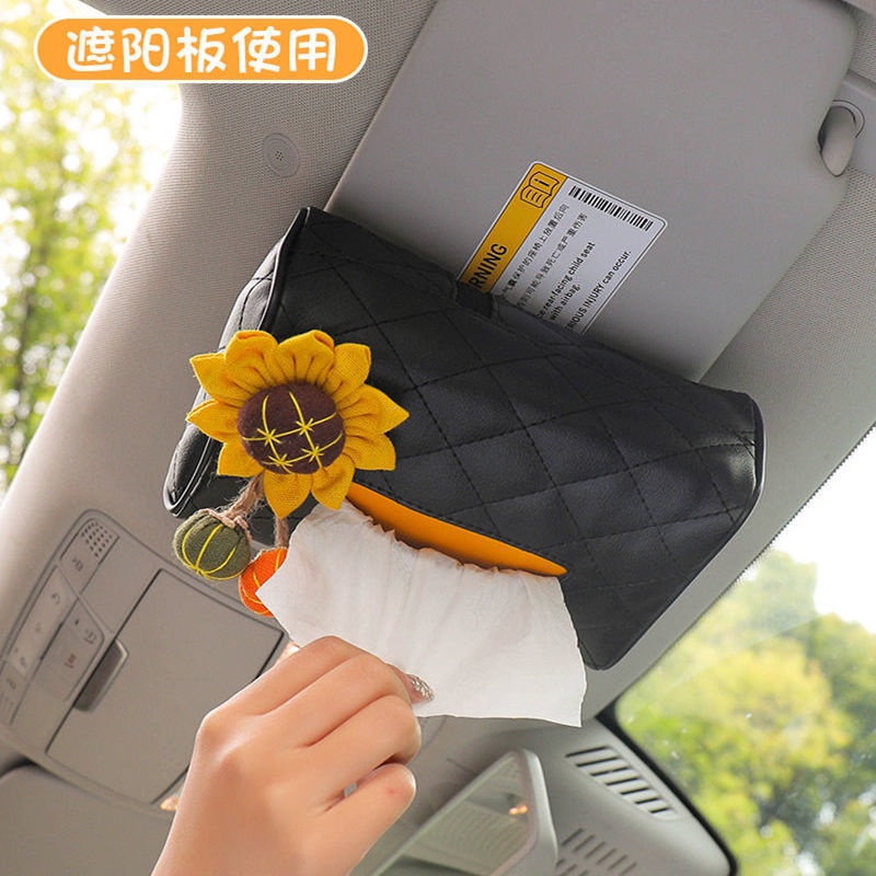 Hộp Đựng Khăn Giấy Treo Lưng Ghế Xe Hơi Trang Trí Sáng Tạo Dễ Thương