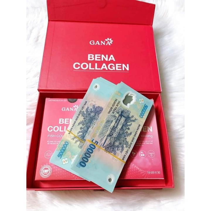 Bột Collagen Bena Gana - Hộp 30 gói nhỏ