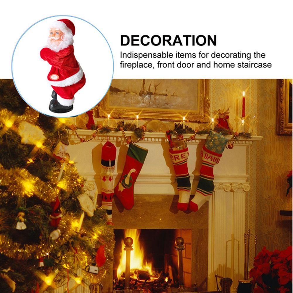 Búp Bê Trang Trí Giáng Sinh Năm Mới Hình Ông Già Noel Bằng Điện KENT1