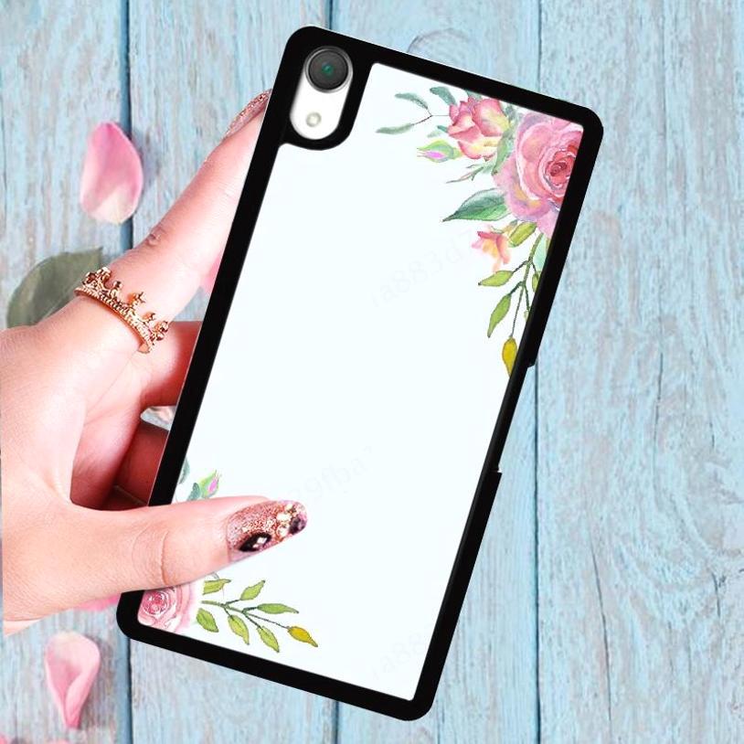 Ốp điện thoại vẽ hình hoa lá dễ thương cho Sony Xperia X/Z5/XZ3/Z3/Z2/XZ2/XA/XA1Ultra/XA2/XA2Ultra/Z3Mini/XZ/XZs/XZ1