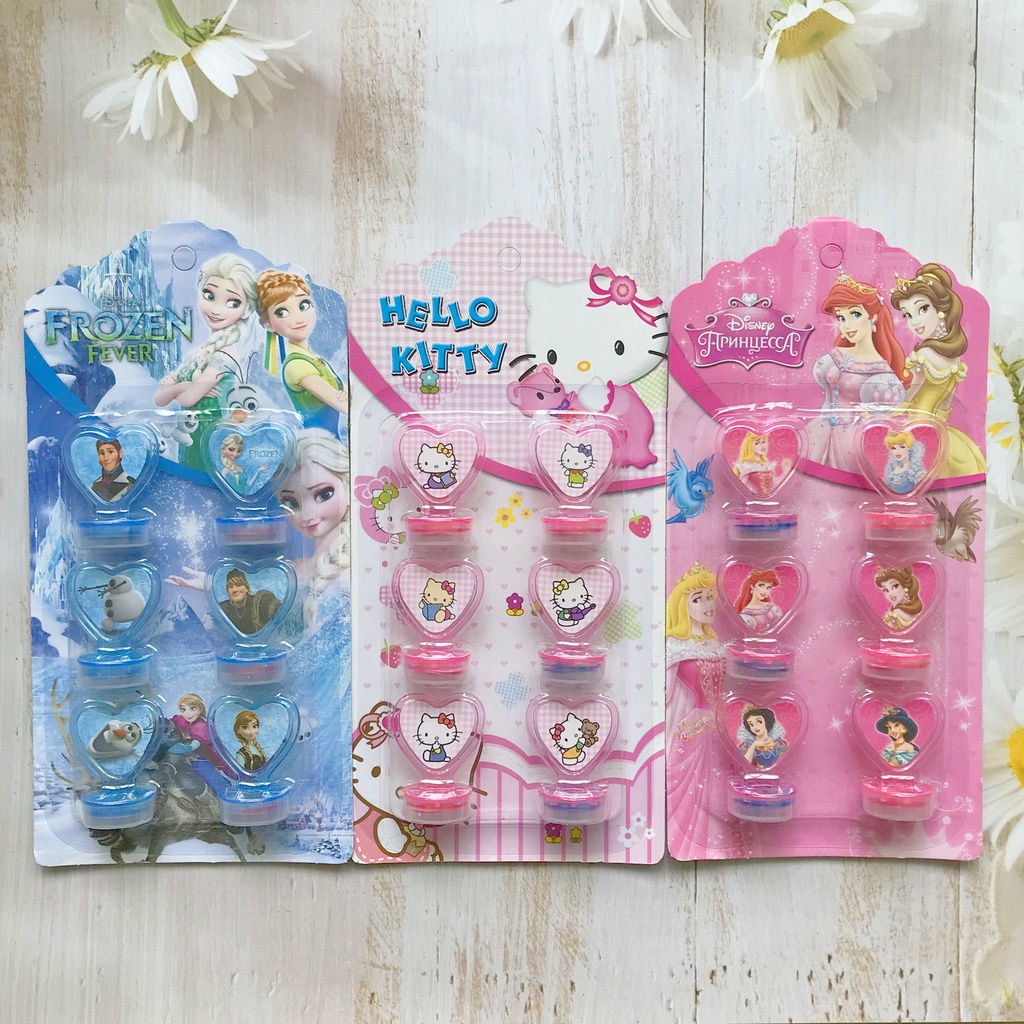 Con Dấu In Hoạt Hình Frozen / Hello Kitty / Người Nhện Dễ Thương Cho Bé