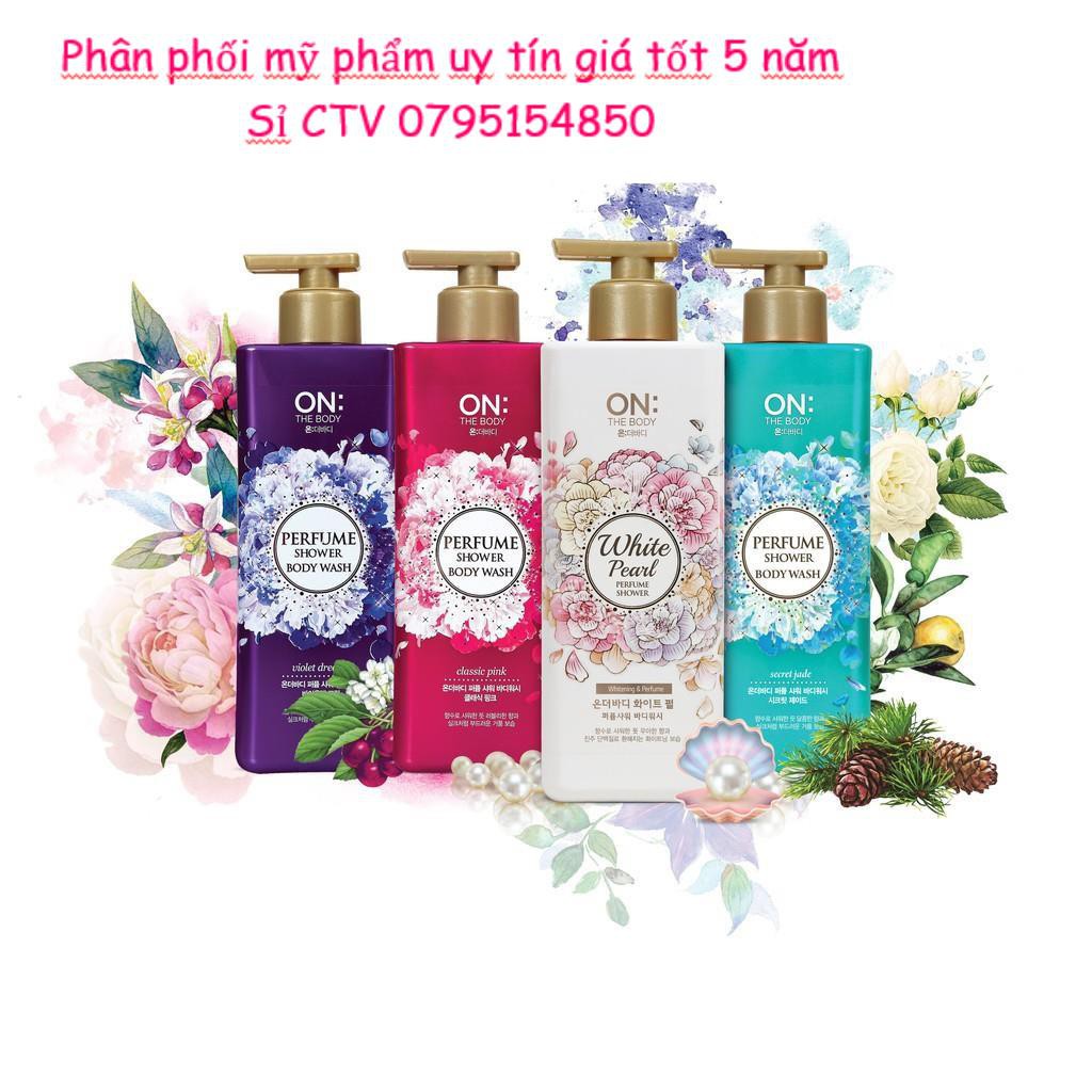 Sữa tắm dưỡng ẩm hương nước hoa On: The Body Perfume Violet Dream 1000g