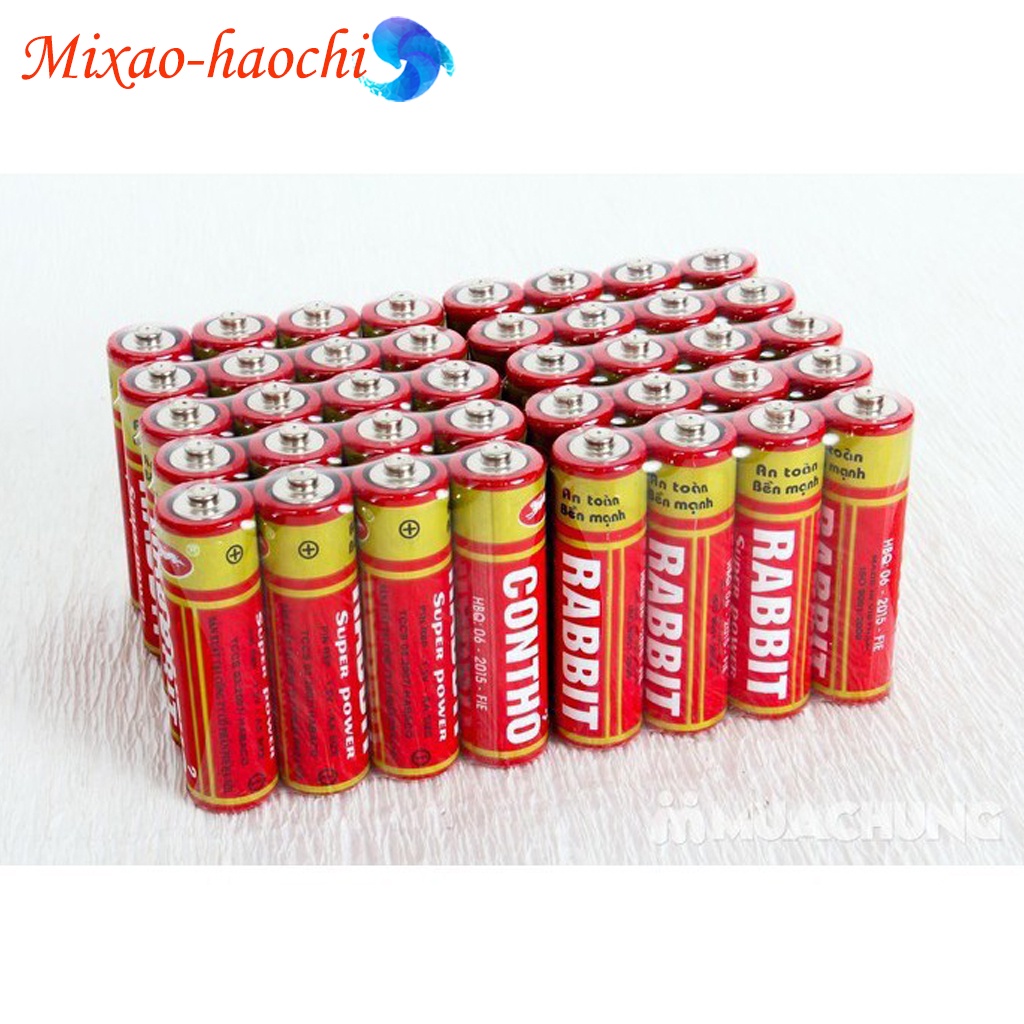 Pin con thỏ AA loại dùng cho đồ chơi, điều khiển điều hòa TV vỉ 4 viên