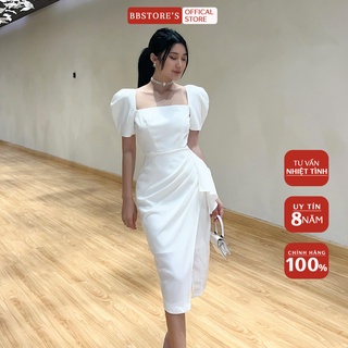 Bbstore's đầm body dự tiệc đắp tà xẻ đùi sang trọng -d1280