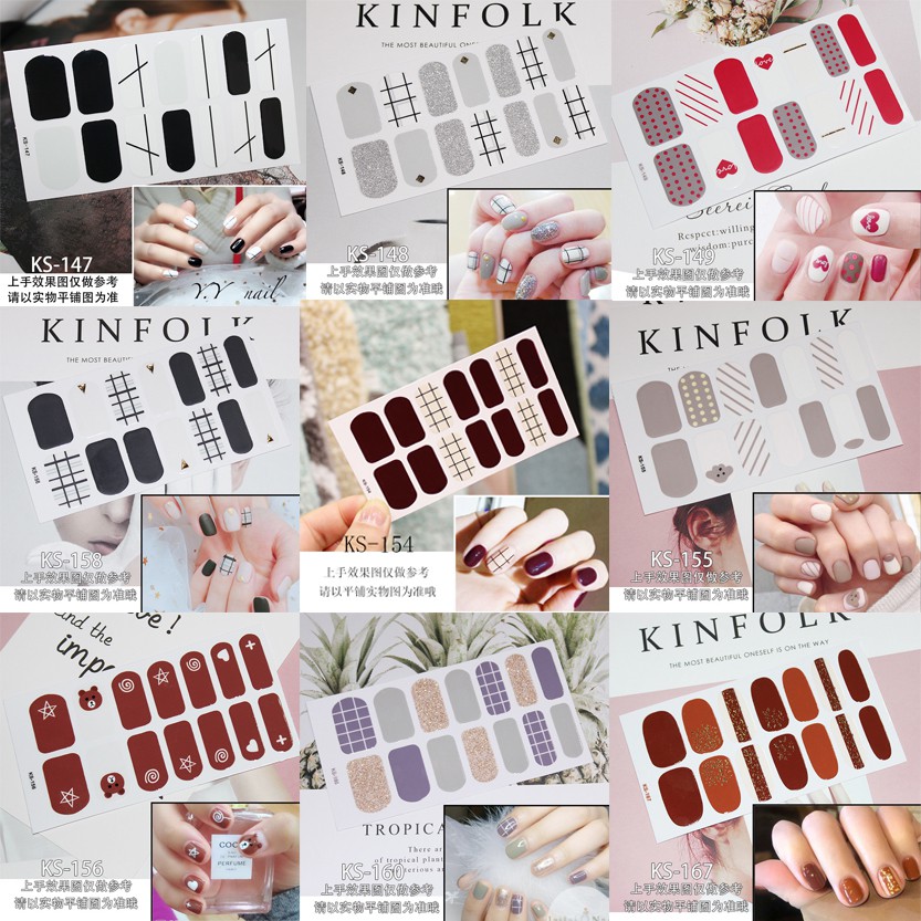 Dán móng tay - sticker dán móng 3D không thấm nước siêu xinh - Nhiều mẫu mã tự chọn - 11 - Tất Siêu Rẻ