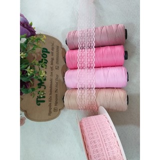 Set ren làm mũ tiểu thư vintage