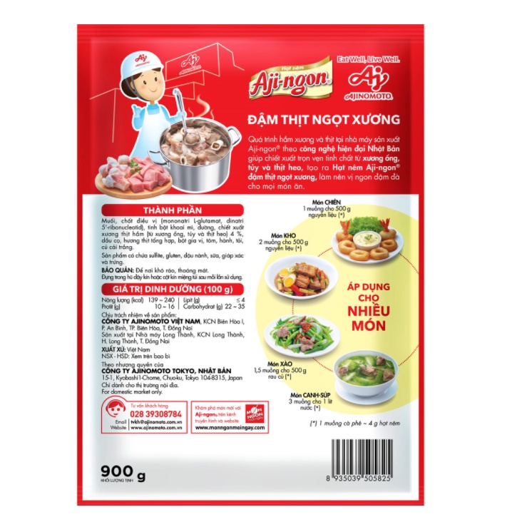 Hạt nêm Aji-ngon 900g