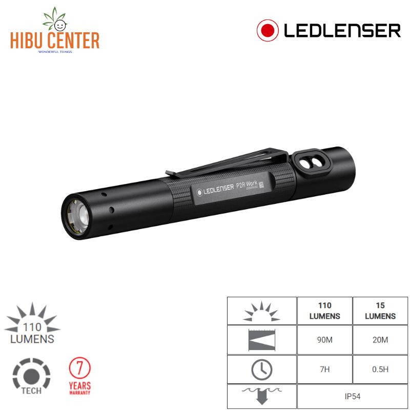 Đèn Pin LEDLENSER P2r Work 100 Lumens | Hàng Chính Hãng BH 7 Năm Hibucenter