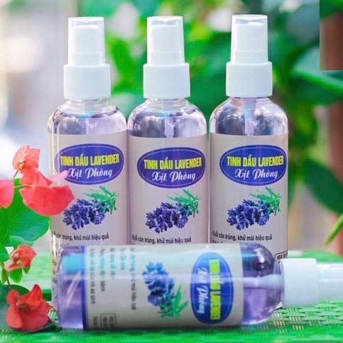 Tinh dầu xịt thơm phòng, tủ quần áo, nội thất xe hơi hương Lavender 100ml