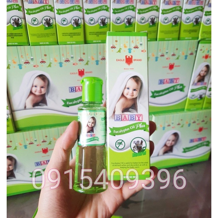 DẦU GIÓ BÉ SƠ SINH CON Ó EUCALYPTUS OIL FOR BABY EAGLE BRAND SINGAPORE