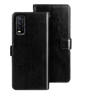 Bao da điện thoại dạng ví nắp lật cho Vivo Y20 VivoY20