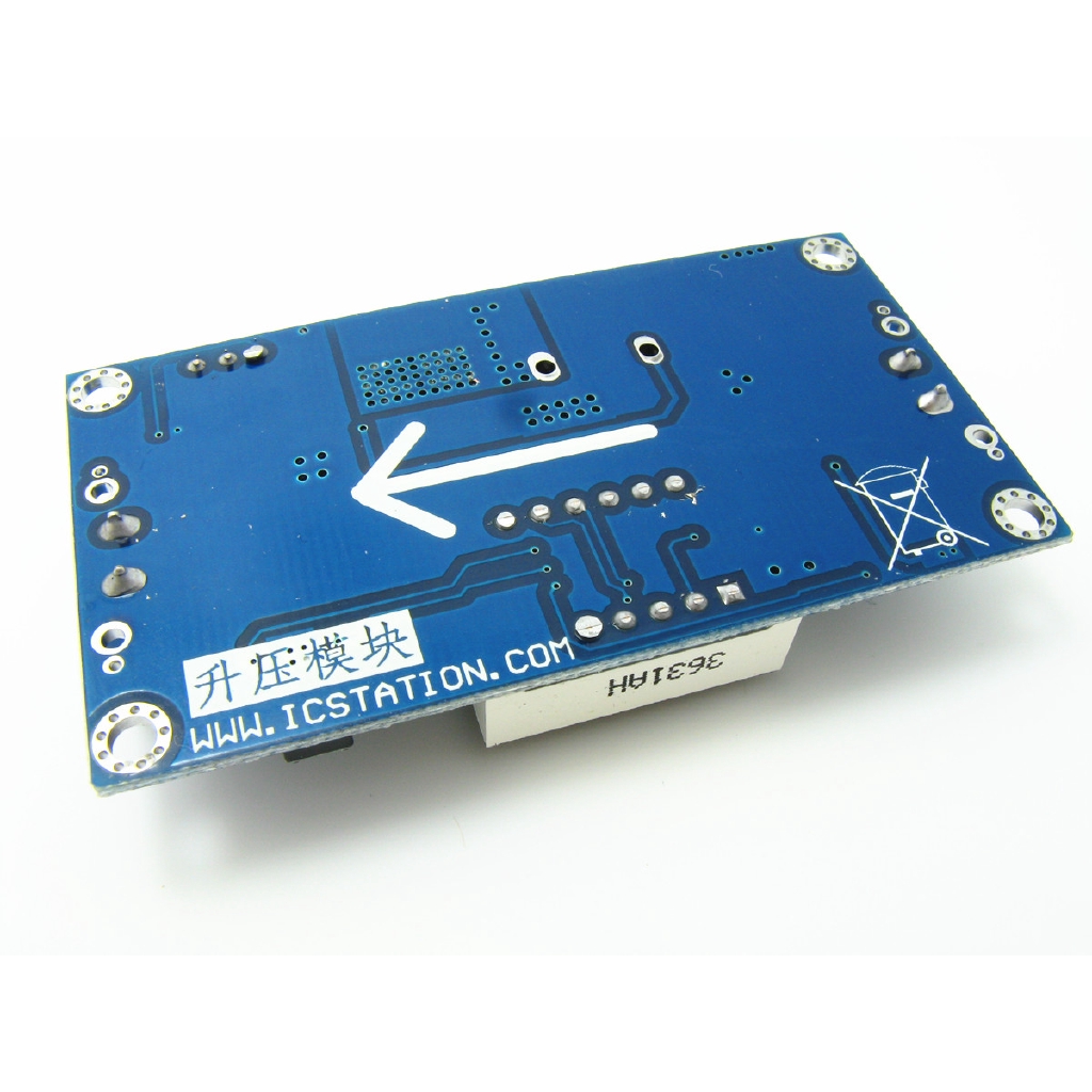 GAQQEE XL6009 DC-DC điều chỉnh hiển thị kỹ thuật số nâng tấm 4.5-32V đến 5-52V hiển thị đỏ