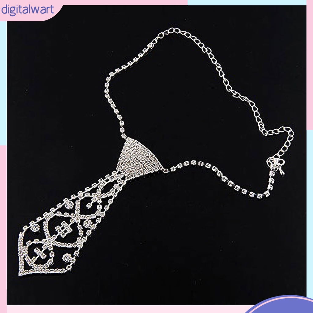 Dây chuyền thiết kế kiểu cà vạt lấp lánh thời trang cho nữ