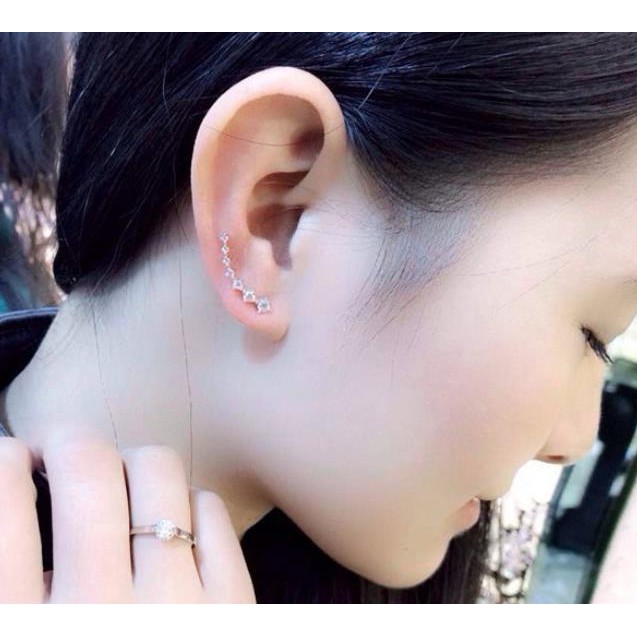 📛 RẺ VÔ ĐỊCH 📛 khuyên kẹp ngọc dọc VÀNH TAI XINH XẮN DÀNH CHO NỮ