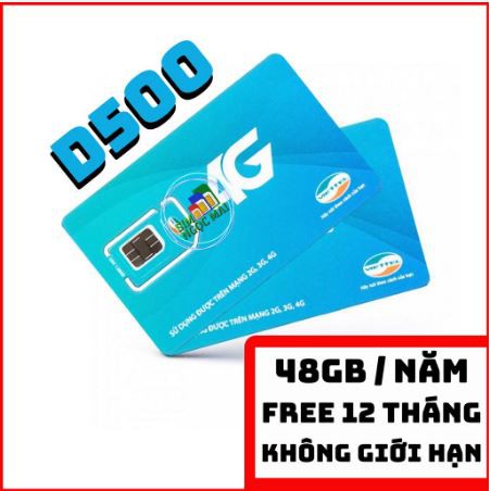 Sim Viettel 4G D900 - D500 - D500T Miễn Phí 1 Năm