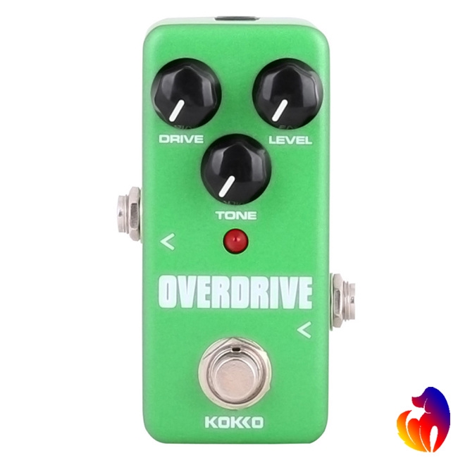 KOKKO FOD3 Mini Overdrive Electric Guitar Effect Pedal Portable True Bypass Aluminium Body Tube