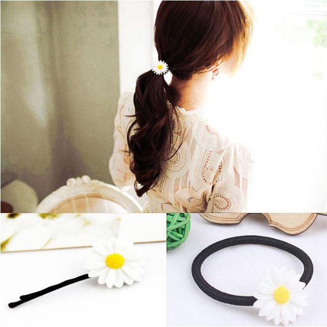 {giá sale} {Giá xuất xưởng} Buộc tóc hoa Cúc Hoạ Mi Hàn Quốc chất đẹp chất đẹp..