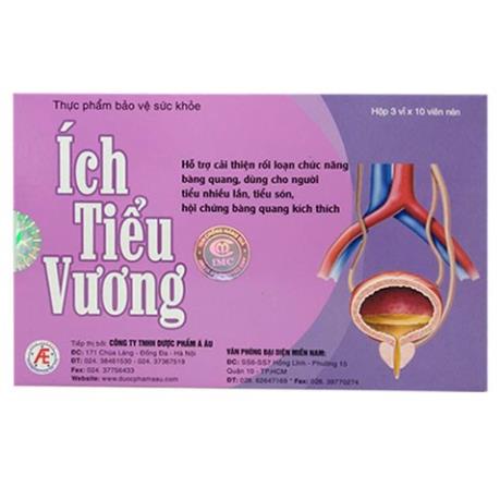 Ích tiểu vương - Hỗ trợ giảm tình trạng tiểu són, tiểu nhiều lần (Hộp 30 viên)