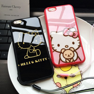 HelloKitty Mirror Silicone iPhone Case