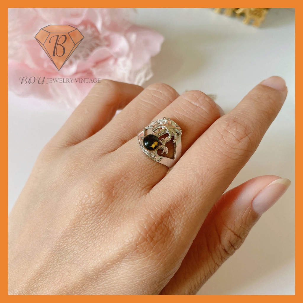 NHẪN SECONDHAND TRANG SỨC SI NHẬT BẢN BOU JEWELRY VINTAGE MÃ N009