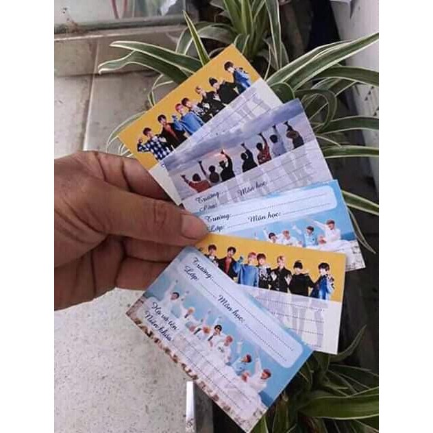 Nhãn Vở In Hình Bé