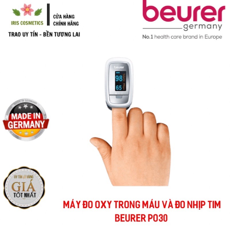 [Chính Hãng][Giá Buôn]Máy đo nồng độ oxy trong máu SPO2 Beurer PO30