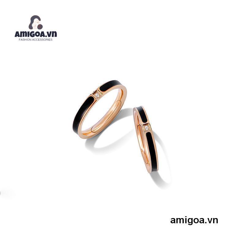 ✨✨Nhẫn Thép Không Gỉ Thiết Kế Đơn Giản Thời Trang Cho Nữ