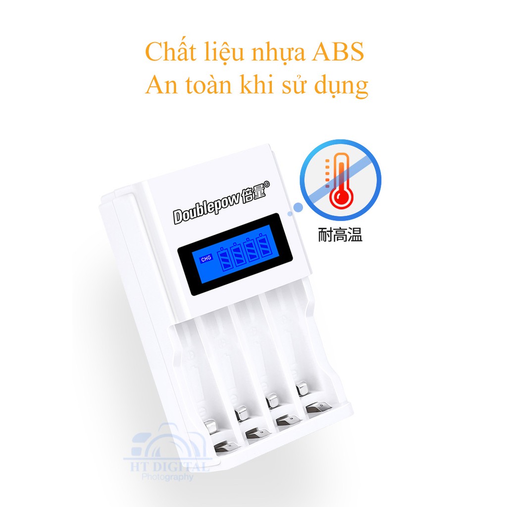 Pin Sạc AA &amp; AAA và Bộ Sạc Pin DP-K98 Cao Cấp - Pin Dung Lượng Cao Cho Thiết Bị Điện Tử - Đồ Chơi Trẻ Em - Micro Karaoke