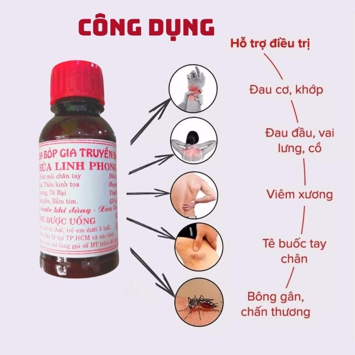 Dầu nóng xoa bóp Chùa Linh Phong