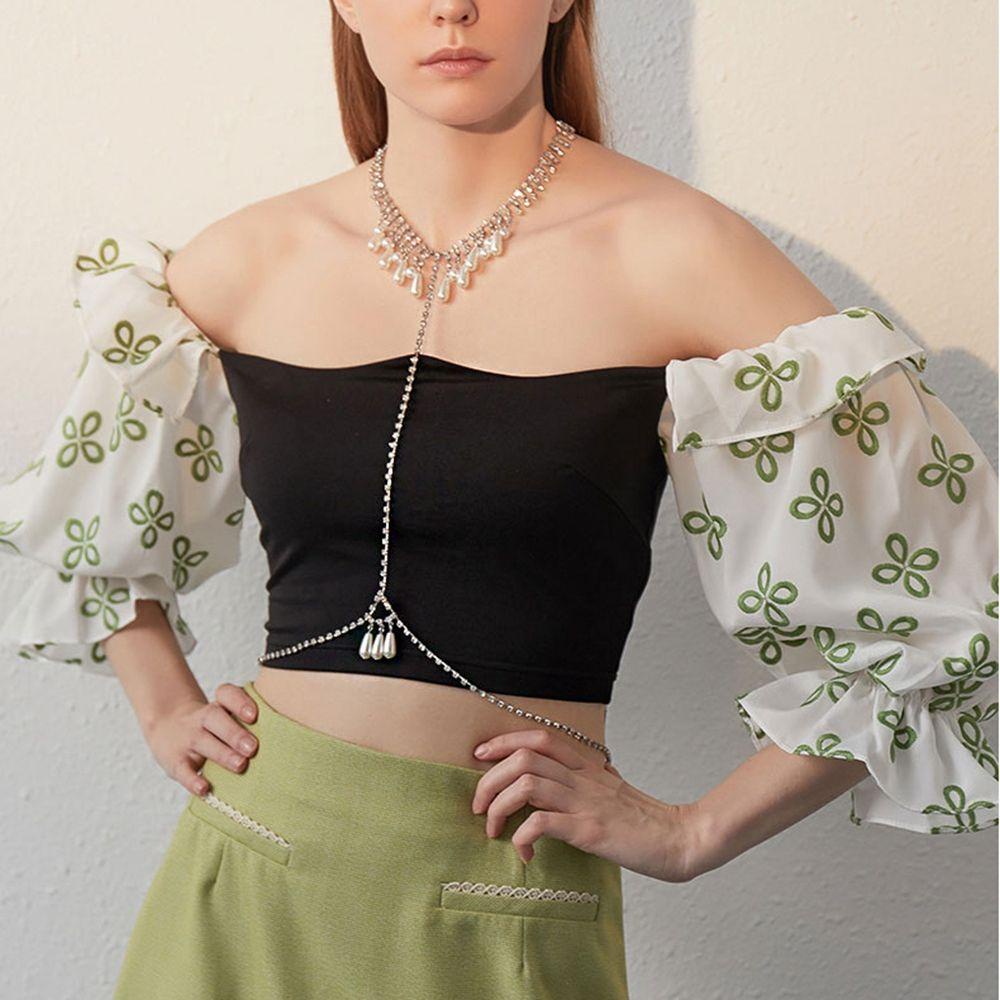 Vòng cổ Dài Phong Cách VANES1 Hàn Quốc Cổ Điển Dành Cho Nữ|Dây Xích Đeo Hông / Thắt Lưng Thời Trang Cá Tính