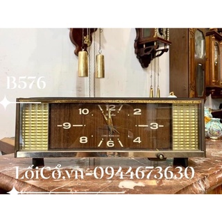 Đồng hồ để bàn 2 chân kính có nhạc