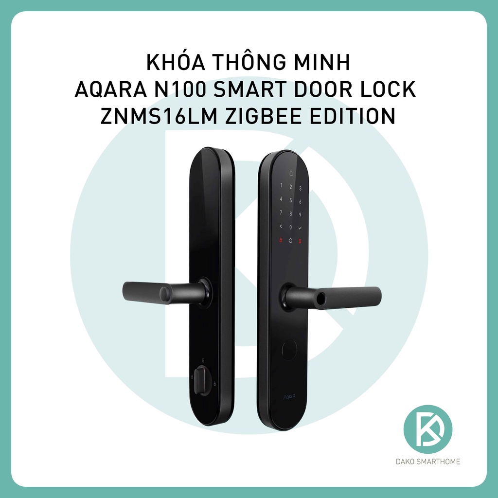 Khóa cửa thông minh cao cấp Aqara N100  - mở khóa 7 cách, hỗ trợ Apple Homekit