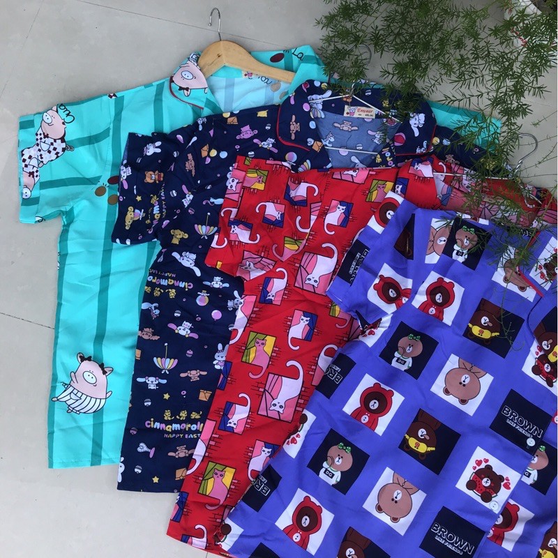 Đồ bộ Pijama Đùi Bigsize 80-110kg - Vải cực đẹp