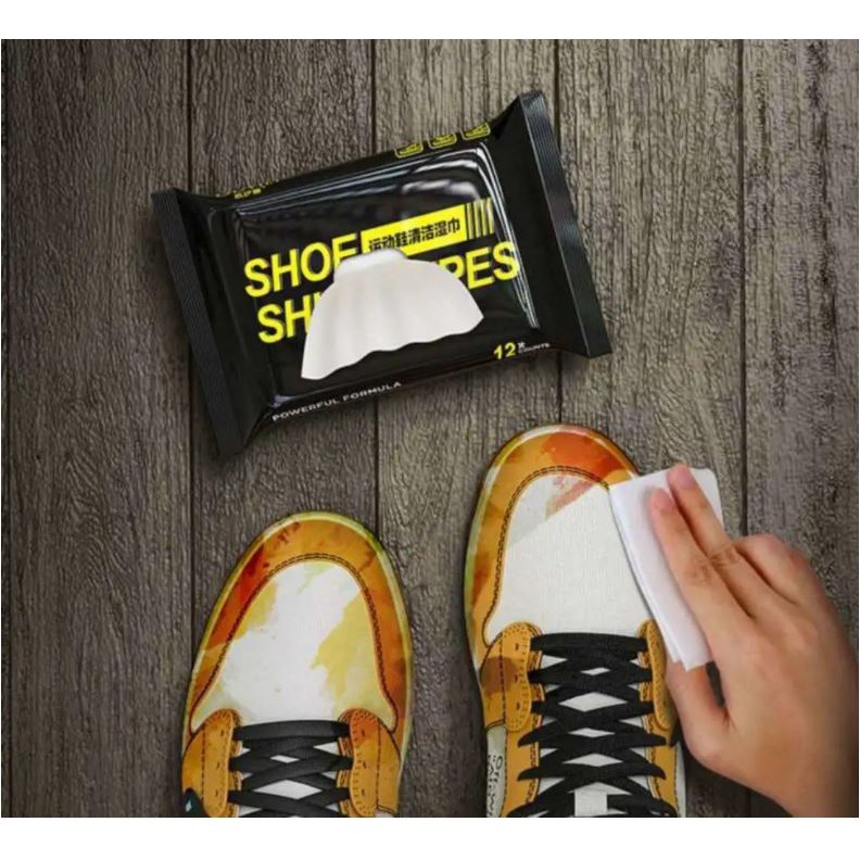 [Lau Giày] Gói 30 khăn lau giày Shoes Wipes làm sạch diệt khuẩn