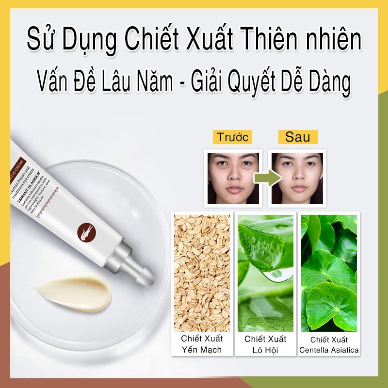 ⚡️CAM KẾT CHÍNH HÃNG⚡️ Kem dưỡng mắt Cá Sấu làm mờ quầng thâm, bọng mắt, giảm nếp nhăn mắt